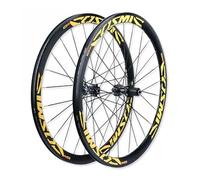 Cliquet 36/54T Paire De Roues Pneu De Vélo De Route 700C Frein À Disque Jante en Aluminium À Double Paroi De 40mm, QR 100/135mm, Roulements Scellés, Cassette 7-12 Vitesses, F/V(36T Ratchet)