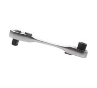 Cliquet à entraînement 1/4 ouille à double tête, petit manche, tournevis coudé avec porte-embout d'extension | Outil d'entraînement compact pour la réparation des espaces restreints, l'entre