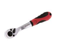 Cliquet coudé 1/4" Gedore rouge avec levier de changement de direction