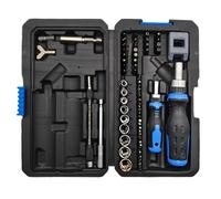 Cliquet Screwdriver Set - Chrome Vanadium Steel, Magnetic Ratchet Set, Compact Design | Anti-slip Ergonomic Handle, Precision Driver Bit, Professional Screwdriver For Industrial, Electrical, Plumbing