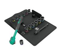 CLIQUET WERA 8100 SB ZYKLOP COMFORT 3-8 METRIQUE AVEC DOUILLES ET RALLONGE