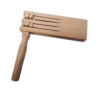 Cliquets en bois pour faire du bruit traditionnels mexicains Matraca Hochets Jeu de hochets Instrument pour machine de bruit à cliquet de fête