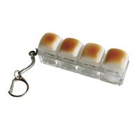 Cliqueur pour Clavier Antistress | Porte-clés Clavier Portable en Forme de Tenue en Main,Jouet Anti-Stress Mécanique À Pour Bureau | Pour Adultes, , Travail, École, Voyage, Salle De Classe, Maison, Sa