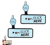 Cliquez Ici pour Un Bouton Surprise Cadeaux créatifs et Amusants pour Faire des farces Jouets décoratifs Anti-Stress pour Bureau (2 pcs)