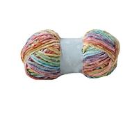 Clisil 100 g 190 m de fil de velours dégradé pour tricoter, tricoter, bandeau, écharpe, pull, oreiller, couverture - Fil chenille doux et luxueux pour loisirs créatifs
