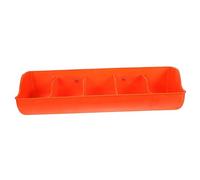 CLISPEED 1 Ensemble Alimentation Murale pour Porcs Nourrisseur à Multi Compartiments Récipient Alimentaire Durable et Pratique pour Orange