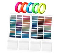 CLISPEED 1 ensemble Couleurs de Index Sticky Tabs Ensemble de Marqueurs de Page Adhésifs Portables pour Écoles et Bureau Autocollants Transparent et Imperméables
