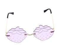 CLISPEED 1 Paire De De Soleil Pour Fête La Plage De Paille Pour Déguisement Pour Femme Pour Festival Pour Adultes Fruits Colorées Lavande Boîte PC