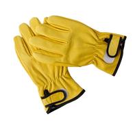 CLISPEED 1 paire Gants de Travail Cuir pour Hommes Gants Résistants Chaleur et Antidérapants pour Conditions Froides Parfaits pour Construction et