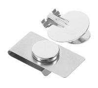 CLISPEED 1 Paire pince à cravate magnétique épingle à cravate pour hommes revers à revers aimants reste goupille épingle de costume pour hommes punaises magnétiques Acier inoxydable