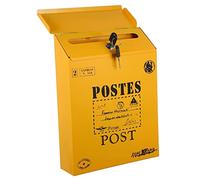 CLISPEED 1 Pc Boites Aux Lettres Boîte Aux Lettres Décorative Boîte De De Classe à Enveloppe Bureau Feuille Fer Lourd Boîtier Électronique