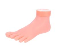 CLISPEED 1 pièce Modèle de Pied Plastique pour Pratique de Nail Art Outil Entraînement Manucure avec Élastique et Toucher Réaliste