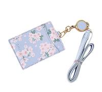 CLISPEED 1 pièce Porte Badge Vertical avec Cordon Suspendu PU Bleu Étui à Carte Identité Pratique et Élégant pour Occasions Professionnelles et
