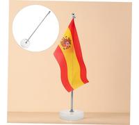 CLISPEED 1 pièce Porte Drapeau de Bureau avec Base Stable pour Décoration de Table Lors de Conférences pour Événements et Banquets Portable et Compact Durable