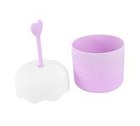 CLISPEED 1 Pièce pousser barboteur fabricant pour appareil petit Fille plus propre mini moussant pour le visage Soins de la peau pour une bulle de peau sensible Violet,mauve