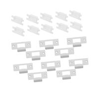 CLISPEED 10 Ensembles Plaques de Gâche de Porte Lot pour Réparation de Serrures Standard Accessoires Universels pour Portes Intérieures avec Vis Sécurité Renforcée et Installation Facile