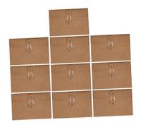 CLISPEED 10 Pcs Enveloppes pour Lettre en Papier Kraft Marron, Résistantes à L'usure et Portables, pour Bureau et Paquet à Main