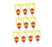 CLISPEED 10 pièces Abreuvoir Automatique pour Poules Acier Inoxydable Tétines à Boire pour Volaille Système Arrosage Simple pour Coopératives et