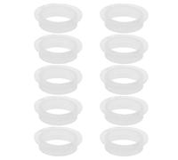 CLISPEED 10 Pièces Bague D'étanchéité et Protège Le Pare-Chocs Arrière et Devant pour Capteurs de Recul en Caoutchouc Blanc, Résistante à l'eau
