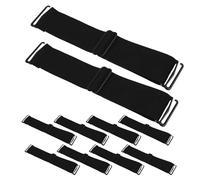 CLISPEED 10 Pièces Bandeau Élastique Ajustable pour Postiche, Accessoires Polyvalents en Polyester et Latex, Résistant la Déformation, pour Usage Quotidien et Scène