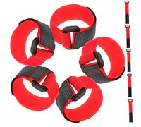 CLISPEED 10 pièces Colliers de Coq Nylon Rouge Croassement Réglables Colliers Dérangement pour Cou de Coq Accessoires Poulailler