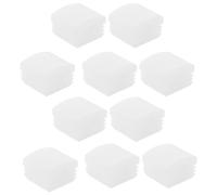 CLISPEED 10 Pièces Embouts de Garde-Corps, Embouts de Main Courante, Plastique Blanc 1,2x1,2 Pouces, Protection pour Barrières de Lit, Soins à Domicile et Hôpital, Personnes Âgées