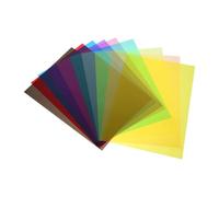 CLISPEED 10 Pièces Feuilles de Pvc Transparentes A4, Film Cellophane Coloré, Design Transparent, pour Arts et Décorations DIY