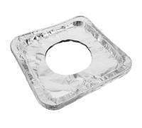 CLISPEED 10 pièces Lot de Protège-brûleurs Aluminium Épais Jetables Protections pour Cuisinière à Gaz Tapis Anti-graisse Résistants et Faciles à Nettoyer