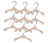 CLISPEED 10 Pièces Mini-Support en Bois Reborn Doll Accessoires Cintre Poupée Renaître Enfants Titulaire Bambou Light