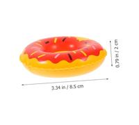 CLISPEED 10 Pièces Mini Swim Rings Décoratifs Anneaux de Natation Miniatures Réalistes Accessoires Colorés pour Maison de Poupée