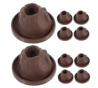 CLISPEED 10 pièces Modèles de DIY pour Expériences Déruptions Volcaniques Base et Coque Plastique Kit Scientifique Éducatif pour Garçon Fille Stimulation des Compétences et Curiosité