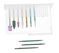 CLISPEED 10 pièces Nail Drill Bits Set Manicure Cuticle Removal Grinding Heads For Acrylic Nails Professional Accessories