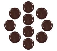 CLISPEED 10 Pièces Plateau Drainage Rapide Rond pour Plantes Couleur Café en Plastique et Protection Contre Les Marques d'eau, pour Jardinage Intérieur Moderne