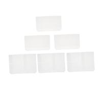 CLISPEED 10 pièces Pochette de Rangement Zippée EVA pour Carnet Transparentes Résistantes à Lusure Pochettes pour Cartes et Documents Compatible Cahier à Spirale