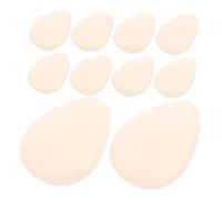 CLISPEED 10 Pièces Silicone Powder Puff Transparent Thumb Applicator For Liquid Foundation Non Absorbent Washable Makeup Sponge Teardrop Shape For Precise Blending