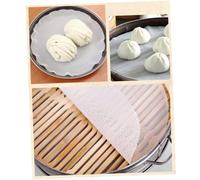 CLISPEED 10 pièces Tapis Vapeur Silicone Rond Lot de Tapis Cuisson Réutilisables Antiadhésifs pour Marmite et Cuisson Vapeur Dim Sum Résistant Haute Température Écologique