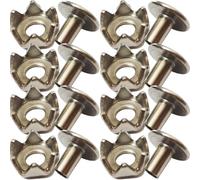 CLISPEED 100 Crampons à Neige Antidérapants en Acier Inoxydable pour Chaussures et Bottes, Légers et Faciles à Installer, Accessoires Course Chasse