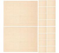 CLISPEED 100 feuilles Papier Riz Xuan Carrée pour Calligraphie Chinoise Épais Anti-transfert Pratique pour Apprendre Calligraphie et Écriture Traditionnelle École et Maison