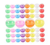 CLISPEED 100 pièces Boules Vides Transparentes pour Distributeur Automatique Capsules Torsadées Colorées Réutilisables Jouets Surprise Mini Boules à Remplir pour Fêtes et Cadeaux