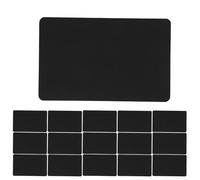 CLISPEED 100 Pièces Cartes de Notes Vierges en Papier Cartonné Noir, Fiches de Prise de Notes, Surface Lisse, Écriture Très Visible, Anti-bavures, pour Bureau et Loisirs Créatifs DIY