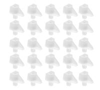 CLISPEED 100 pièces Chevilles de Support pour Étagère Cabinet Clips Durables pour Meubles Bibliothèques et Armoires Taquets Faciles à Installer PP et Fer Adaptés Aux Étagères Standard