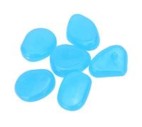 CLISPEED 100 pièces Galets Lumineux Bleus Décorations Gravier Aquarium Décoratives Phosphorescentes pour Jardin et Bassin