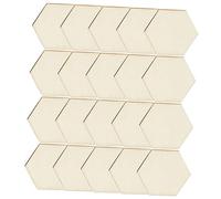 CLISPEED 100 pièces Hexagon Shaped Wooden Slices For DIY Crafts Unfinished Wood Pieces For Art Projects And Home Decor