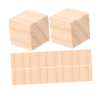CLISPEED 100 Pièces Lot de Cubes Naturel Blocs Carrés Diy pour Activités Jouets Éducatifs et Projets de Bricolage Polyvalents