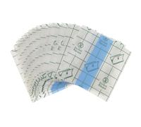 CLISPEED 100 pièces Palette de Maquillage Jetable Autocollante Transparente Film PU Étanche pour Mains Outil Pratique pour Mélanger Cosmétiques et Nail Art pour de Maquillage