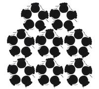 CLISPEED 100 Pièces Pochettes à Bijoux Souples Cordon de Serrage Noires, Porte-monnaie Compact et Portable, pour Voyage et Présentation Élégante de Bagues et Bonbons