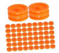 CLISPEED 100 Pièces Poulie En Plastique Petite Roue Petites Voitures Jouets Mini Jouets Mater Jouets De Voitures Moteur Jouet Poulie En Plastique Modèle Accessoires Trou De 195 Mm