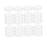 CLISPEED 100 Pièces Transparent Petri Dishes Plastic Culture Plates With Smooth Surface For Cell Growth And Microbiology Research In Laboratory Use