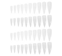 CLISPEED 1000 Capsules D’Ongles Transparents de Griffes Faux Ongles à Couverture Intégrale Kit Extensions D’Ongles en Plastique 500 Pièces Transparentes 500 Pièces Couleur Naturelle