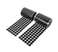 CLISPEED 1000 paires Pastilles Auto Adhésives Rondes Nylon Points Adhésifs Double Face pour Organisation Maison École et Bureau Fixation Facile
